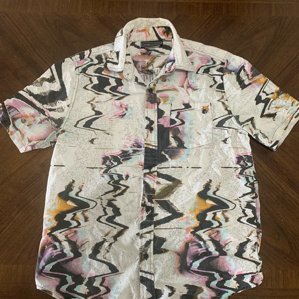 The hundreds, Short sleeve button up shirt high end
